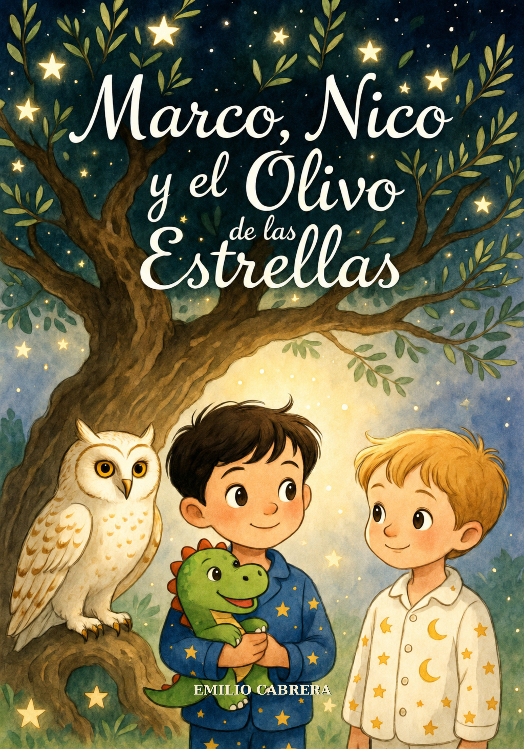Portada de Marco, Nico y el olivo de las estrellas, de Emilio Cabrera
