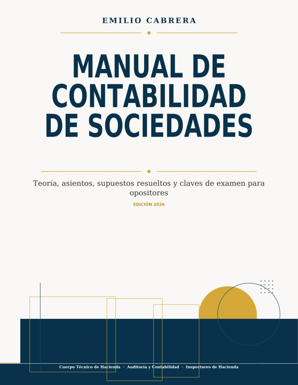 Portada del Manual de Contabilidad de Sociedades para opositores