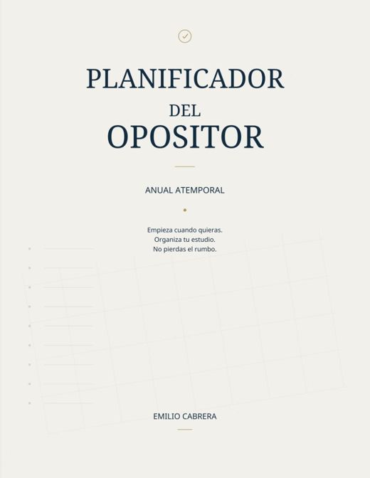 Portada de El planificador atemporal
